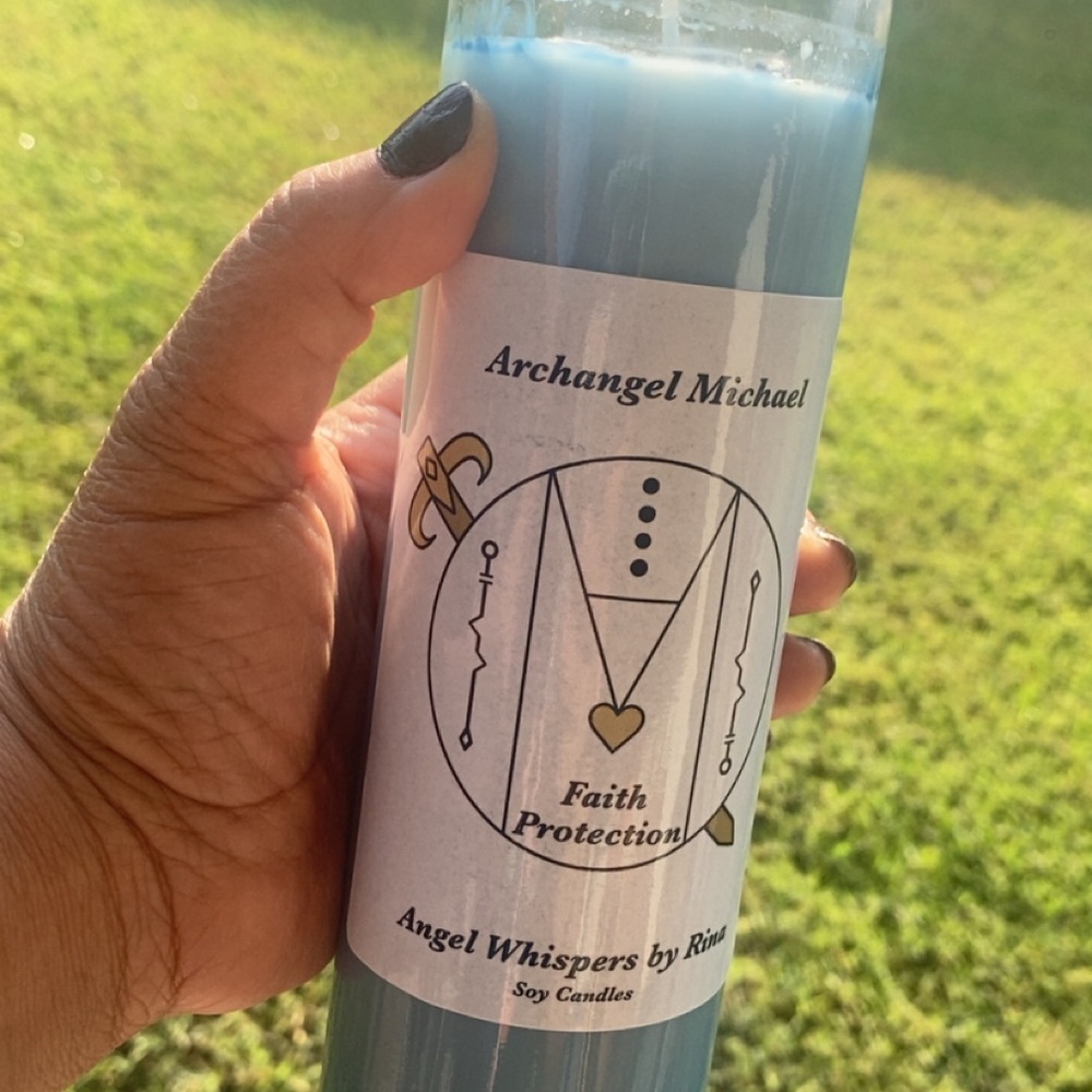 Blue Archangel Michael Soy Candle